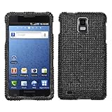 Rhinestones Protector Case for Samsung Infuse 4G i997, Black Full Diamond