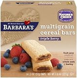 Barbara's Bakery Triple Berry Multigrain (6-Count) Cereal Bars, 7.8-Ounce Boxes (Pack of 8)