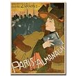 Paris Almanache-Gallery Wrapped 35x47 Canvas Art