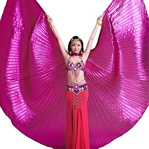 WILLLIN Angle Wings Egyptian Egypt Belly Dancing Costume Isis Wings Dance Wear (no stick/robs) 10 colors