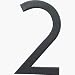 Tools & Hardware : HY-KO PRODUCTS CO FM-6/2 FLOATING MOUNT HOUSE NUMBER 6" BLACK # 2