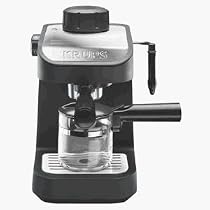 Krups XP1020 750-Watt Steam Espresso Machine with 4-Cup Glass Carafe