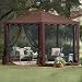 BrylaneHome New and Improved Waterproof 13'W Hexagon Gazebo (CHOCOLATE,0)