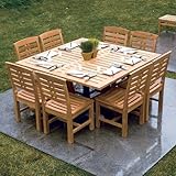 Mandalay Square Teak Dining Table/Chair Set