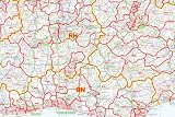 SE England Districts (Postcode District Map)
