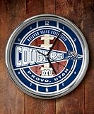 BYU Cougars Chrome Wall Clock