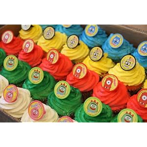 Gabba Gabba Birthday Cakes on Yo Gabba Gabba Characters Cupcake Rings 12 Pack Picture From Amazon