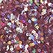4mm Round Flat Sequins Rose Pink Lazersheen Rainbow Reflective Metallic. Made in USA
