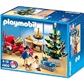 Playmobil - 4892 - Jeu de construction - Salon avec d�corations de No�l