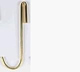 Rogar 9261-6 Long Hooks: Brass Plated - 6 pack