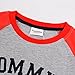 Coralup Little Boys' 2 Piece Set Long Sleeve T-shirt Pants Set(Mommy's Hunk,5T,Gray)