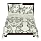 Maxine Paisley Print 300Tc Duvet Set - Black
