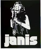 Janis Joplin - Black & White Singing at Mic - Sticker / Decal