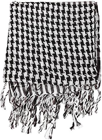 AmazingOS® Premium Arab Shemagh Keffiyeh Fashion Scarf Checked Pattern Wrap Cotton