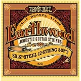 Ernie Ball 2051 Earthwood 80/20 Bronze Silk and Steel 12-String Soft Acoustic Guitar Strings