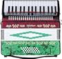 Sofiamari Sm-3232 32-Key 32-Bass Piano Accordion Red & Green Pearl