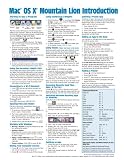 Mac OS X Mountain Lion Introduction Quick Reference Guide (Cheat Sheet of Instructions, Tips & Shortcuts - Laminated Card)