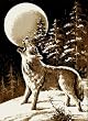 Contemporary Area Rug, United Weavers Safari 5'x8' Night Wolf