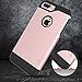 iPhone 7 Plus Case, LK [Armor Shield] Shock Absorbent Dual Layer Hard PC Cover + TPU Inner Hybrid Defender Case For Apple iPhone 7 Plus (Rose Gold)