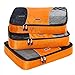 eBags Large Classic Packing Cubes for Travel - 3pc Set - (Tangerine)