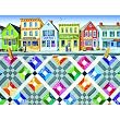 Main Street Quiltscape 1000pc Jigsaw Puzzle by Rebecca Barker