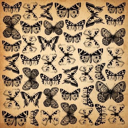 Kaisercraft PS259 75 Cents Spot Varnish Paper 12X12-Dollar Pack Of 10