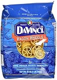 DaVinci Pasta Short Cuts, Wagon Wheels, 16 Ounce Bags (Pack of 12)