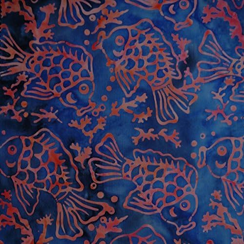 Princess Mirah Ocean Splurge Batik Quilt Fabric By The Yard