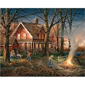 Terry Redlin Autumn Evening 1000 Piece Jigsaw Puzzle White Mountain