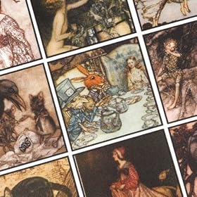 Collage Sheet 'Arthur Rackham Art' 23mm Squares (1 Sheet)