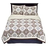 Review Pem America  / - Brown/Navy/Ivory Indonesian Currents 4-pc. Comf St - King
