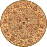 Treasures Handmade Wool and Silk Rug Taupe Beige 6 Round Area Rug Treasures Handmade Wool and Silk Rug Taupe Beige 6 Round Area Rug