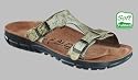 Alpro Slipper ''P 100'' aus Birko-Flor in letter mix olive mit schmalem Fussbett