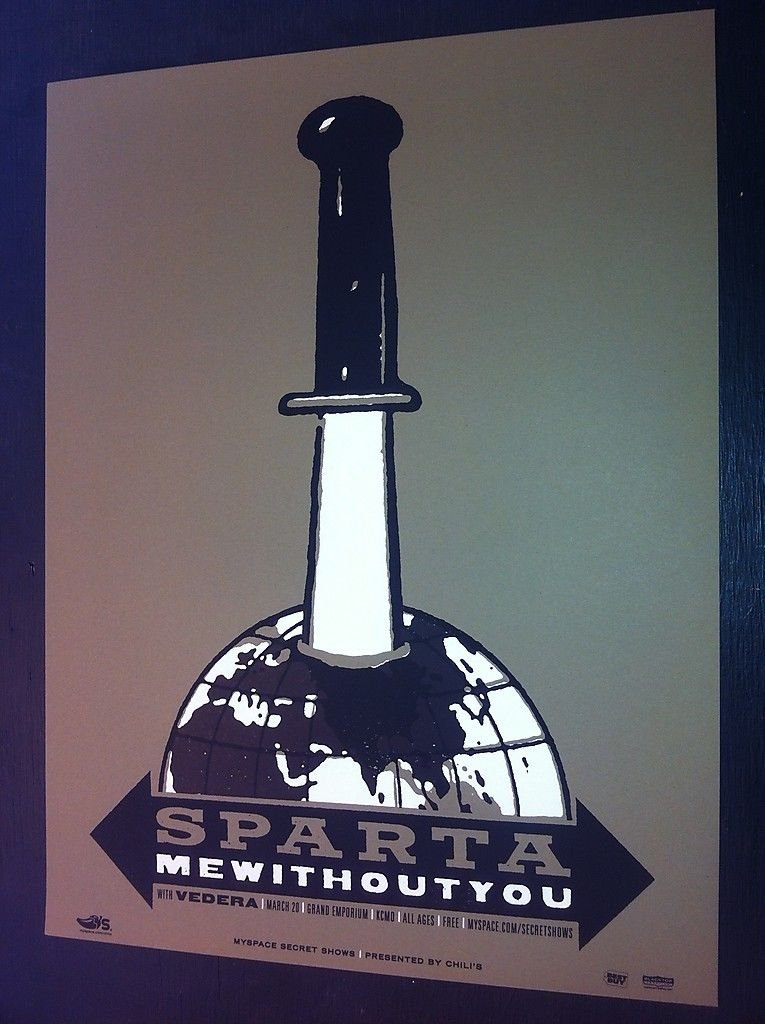 Sparta At The Drive-In Mewithoutyou Ltd Ed Silkscreen Concert Tour ...