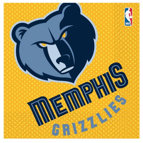 Lets Party By Amscan Memphis Grizzlies Basketball - Lunch Napkins