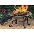 Cast Iron Brick-Finish Fire Pit