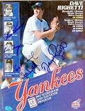 New York Yankees 1987 Program Autographed/Hand Signed by Dave Righetti, Sparky Lyle, Lindy McDaniel,