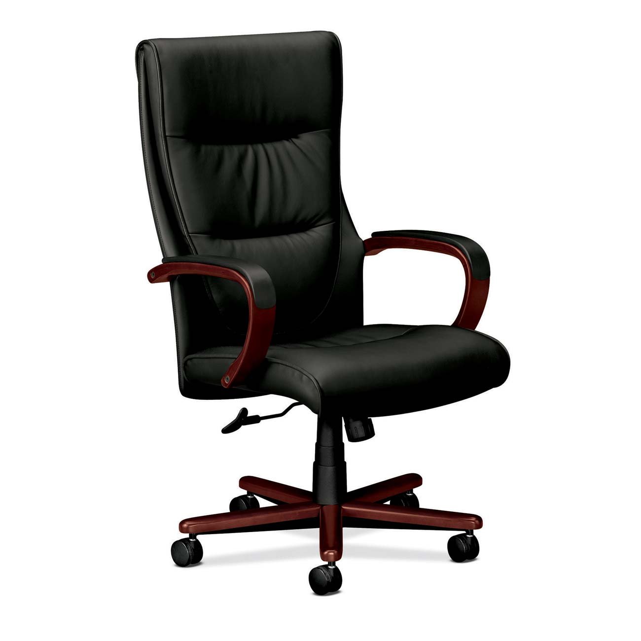 HON HVL844 Executive Chair for Office or Computer Desk Mahogany Frame
