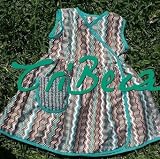 Girls Boutique Dress - TriBeca Emerald Wrap Dress - Girl's 2T- 6X, Vintage Fabric Dress - Gifted to Courtney Cox's Daughter!