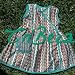 Girls Boutique Dress - TriBeca Emerald Wrap Dress - Girl's 2T- 6X, Vintage Fabric Dress - Gifted to Courtney Cox's Daughter!