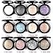 KeyZone Girls Glitter Baked Eyeshadow Palette Shimmer Makeup