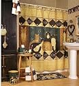 Linda Spivey "Country Cats" Shower Curtain & Hook Set