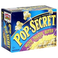 Pop Secret Popcorn, Movie Theater Butter, 3-Count Packages (Pack of 12)