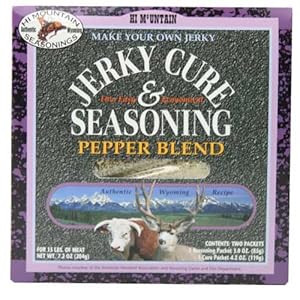 Hi Mountain Cracked Pepper 'N Garlic Jerky Seasoning Kit