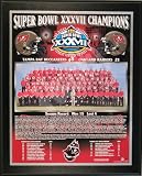 2002 Tampa Bay Buccaneers NFL Football Super Bowl 37 XXXVII Championship 13x16 Plaque