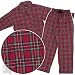 State O Maine Red Plaid Flannel Pajamas for Men