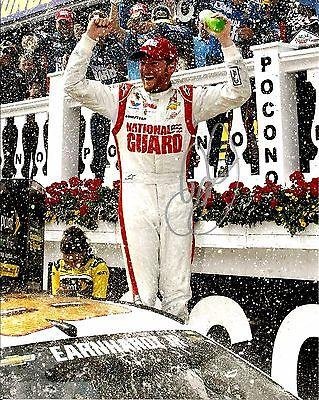 Dale Earnhardt Jr. Autographed Photo - 2014 POCONO WINNER NATIONAL GUARD 8x10 #4 - Autographed Photos