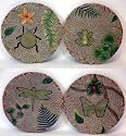 4 x Glow In The Dark Garden Stepping Stones with Light Up Creatures