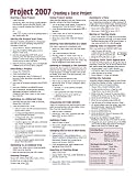 Microsoft Project 2007 Quick Reference Guide: Creating a Basic Project (Cheat Sheet of Instructions, Tip & Shortcuts - Laminated Card)