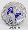 BMW Rhinestone Belt Buckle